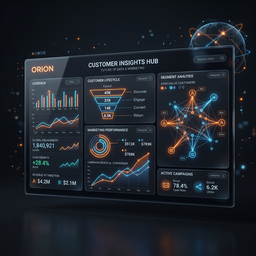 AI CRM Dashboard Visualization